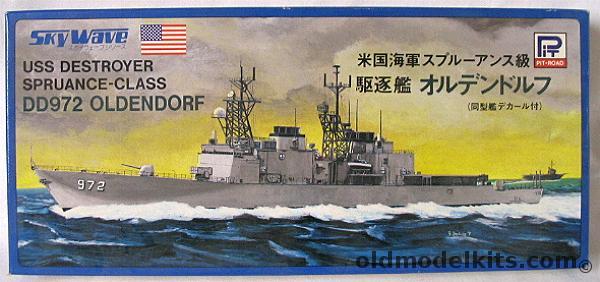 Skywave 1/700 USS Oldendorf DD-972 Destroyer - Spruance Class - With Decals For Foster / Kinkaid / Hewitt / Elliott / Radford / Peterson / Caron / Ray / Young / O'Brien / Brisco / Stamp /Moosbrugger And 7 More, 45 plastic model kit
